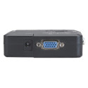 Manhattan KVM Switch Compact 2-Port, 2x USB-A, Cables included, Audio Support, Control 2x computers 