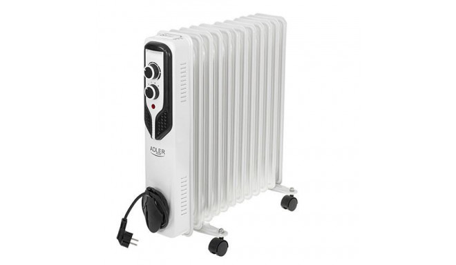 Adler AD 7817 electric space heater Indoor White 2500 W Oil electric space heater