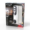 Adler AD 7815 electric space heater Indoor White 1500 W Oil electric space heater