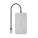 HYPER Dual 4K HDMI 10-in-1 USB-C Hub For M1/M2 MacBooks USB Type-C 104 Mbit/s Silver