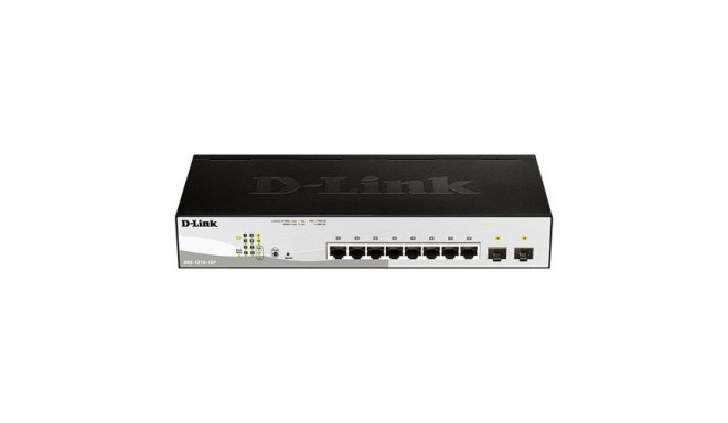 D-Link DGS-1210-10P Managed L2 Gigabit Ethernet (10/100/1000) Power over Ethernet (PoE) 1U Black