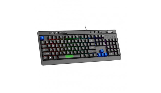 Sparco SPMEMKEYBOARD keyboard Gaming USB QWERTY US English Black