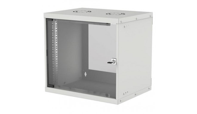 Intellinet Network Cabinet, Wall Mount (Basic), 9U, Usable Depth 340mm/Width 485mm, Grey, Flatpack, 