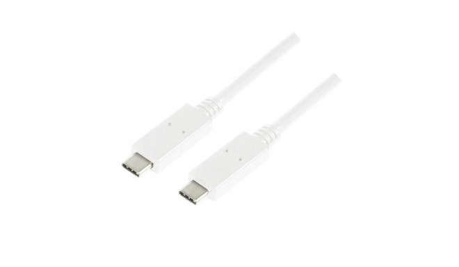 LogiLink CU0131 USB cable USB 3.2 Gen 2 (3.1 Gen 2) 1 m USB C White