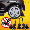 Jeździk pchacz chodzik dla dziecka Mercedes C-Class z popychaczem i podnóżkiem czarny
