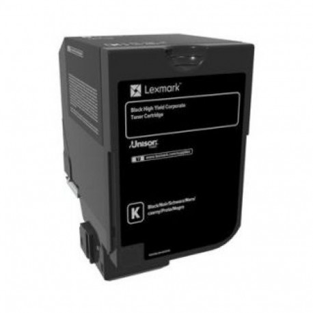 LEXMARK Corporate 74C2HKE Laser Toner Cartridge, Black