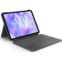 Logitech iPad Pro 11" M4 Combo Touch klaviatuurikaan Gray (920-012831)