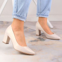 Sergio Leone W SK403C heel pumps, pearl beige (36)
