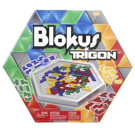 Mattel Games Blokus Trigon Board Game, Family Game for Kids and Adults, Use Strategy to Block Your O