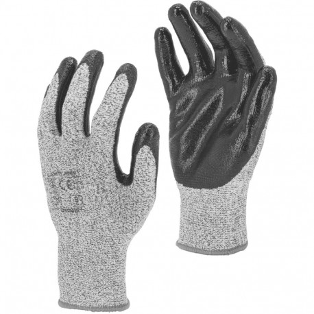 lõikekindlad nitriilkindad 5, l200210p, kaart, "10", ce, lahti