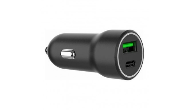 GEMBIRD 2-port USB car fast charger Type-C PD 20W black