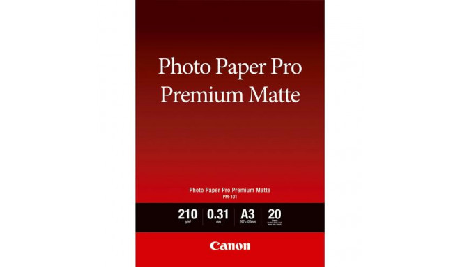 Canon PM-101 Premium Matte Photo Paper A3 - 20 Sheets