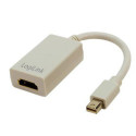 LogiLink Mini DisplayPort / HDMI Adapter 0.1 m HDMI Type A (Standard) Grey