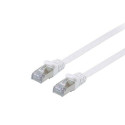 Equip Cat.6A U/FTP Flat Patch Cable, 3.0m, White