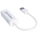 Manhattan USB-A Fast Ethernet Adapter, 10/100 Mbps Network, 480 Mbps (USB 2.0), Hi-Speed USB, RJ45, 