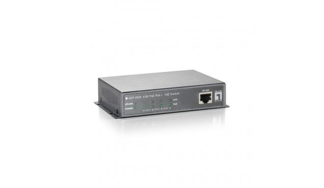 LevelOne 5-Port Gigabit PoE Switch, 61.6W, 802.3af PoE, 4 PoE Outputs, power adapter included