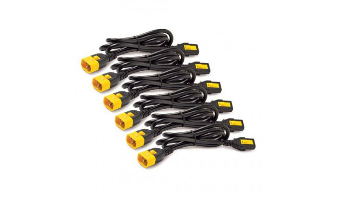 APC Power Cord Kit (6 ea), Locking, C13 to C14, 1.2m