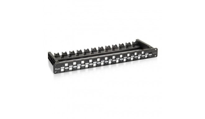 Equip 24-Port Keystone Cat.6A Unshielded Patch Panel, Black