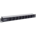 Intellinet 19&quot; 1.5U Rackmount 8-Way Power Strip - German Type&quot;, With LED Indicator