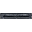 Intellinet 19&quot; Cable Entry Panel, 2U, with Brush Insert, Black