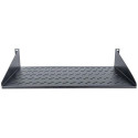 Intellinet 19" Cantilever Shelf, 2U, 2-Point Front Mount, 250mm Depth, Max 25kg, Black, Thr