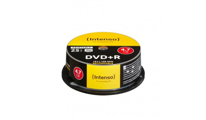 Intenso DVD+R 4.7GB, Printable, 16x 25 pc(s)