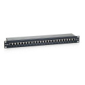 Equip 24-Port Cat.6 Shielded Patch Panel, Black