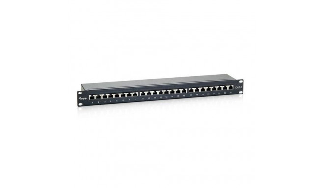 Equip 24-Port Cat.6 Shielded Patch Panel, Black