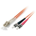 Equip LC/ST Fiber Optic Patch Cable, OS2, 3.0m