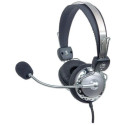 Manhattan Stereo Over-Ear Headset (3.5mm) (Clearance Pricing), Microphone Boom (padded), Adjustable 
