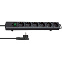 Brennenstuhl 1153300100 power extension 2 m 6 AC outlet(s) Indoor Black