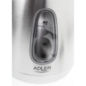 Adler AD1223 electric kettle 1.7 L 2000 W Black, Stainless steel