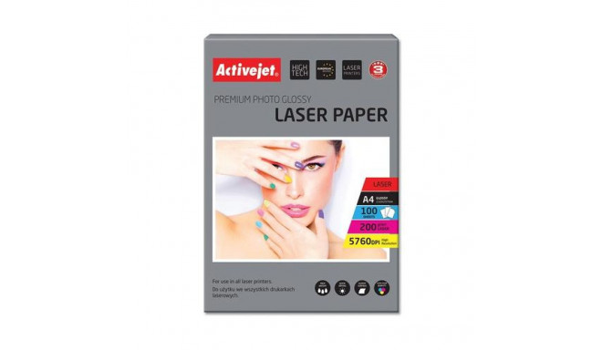 Activejet AP4-200G100L photo paper for laser printers; A4; 100 pcs