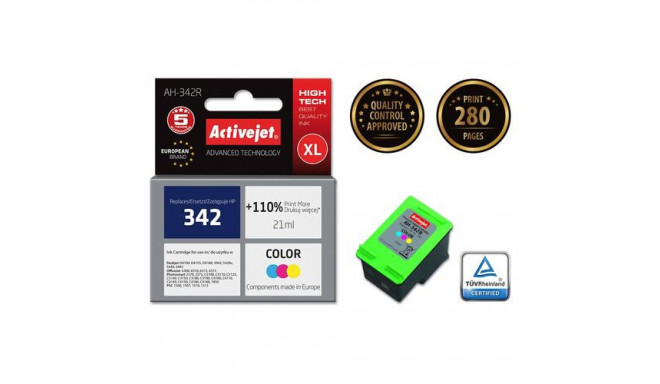 Activejet AH-342R ink for HP printer, HP 342 C9361EE replacement; Premium; 21 ml; color