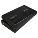 LogiLink UA0107 storage drive enclosure Black 3.5&quot;