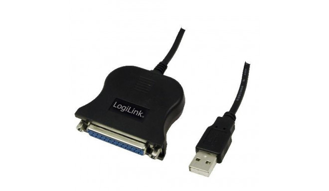 LogiLink UA0054A parallel cable 1.8 m Black