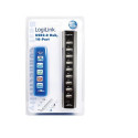 LogiLink UA0096 interface hub 480 Mbit/s Black