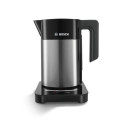 Bosch TWK7203 electric kettle 1.7 L 1850 W Black, Stainless steel