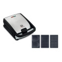 Tefal Snack Collection SW852D sandwich maker 700 W Black, Stainless steel