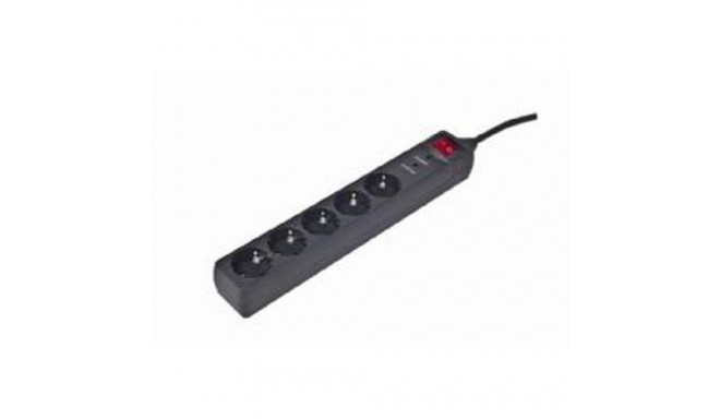 EnerGenie SPG5-C-15 surge protector Black 5 AC outlet(s) 250 V 4.5 m