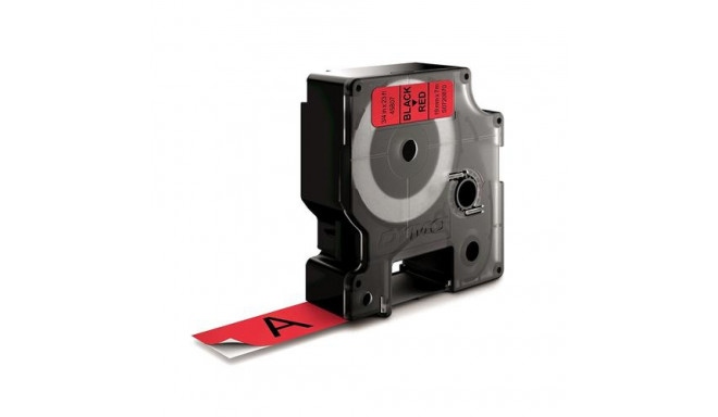 DYMO D1 Standard - Black on Red - 19mm