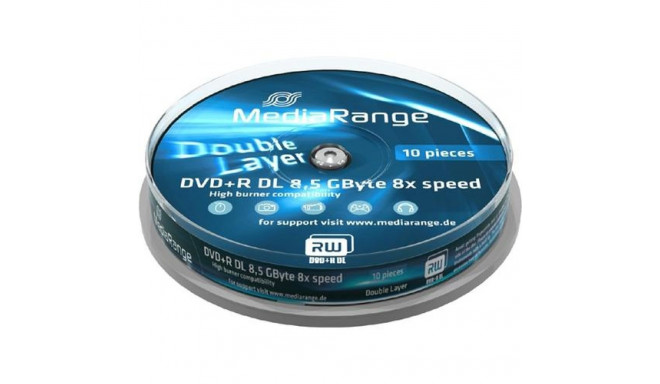 MediaRange MR466 blank DVD 8.5 GB DVD+R DL 10 pc(s)