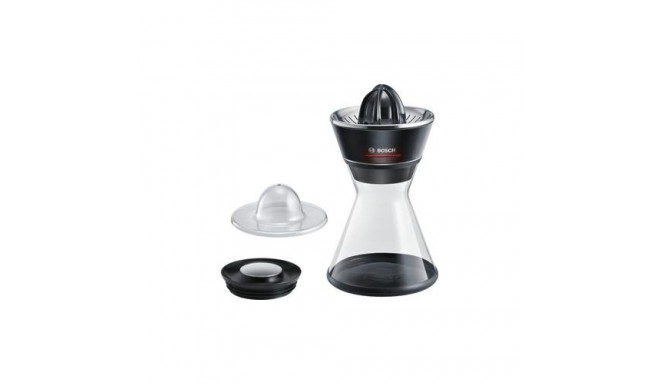 Bosch MCP72GPB citrus press Plastic, Stainless steel Black, Transparent