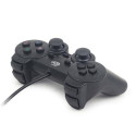 Gembird JPD-UDV-01 Gaming Controller Black USB 2.0 Gamepad Analogue / Digital PC