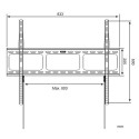 Techly Wall Mount for LED LCD TV 42-80 Ultra Slim Fixed H600mm&quot; ICA-PLB 860