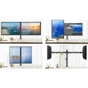 Techly 13-27&quot; Desk Stand for 2 Monitor with Clamp&quot; ICA-LCD 482-D
