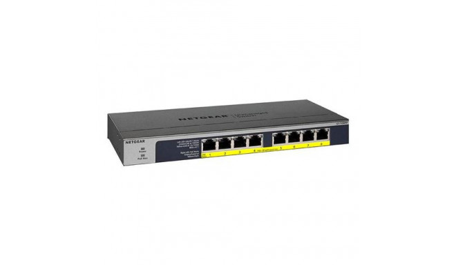 NETGEAR GS108PP Unmanaged Gigabit Ethernet (10/100/1000) Power over Ethernet (PoE) Black