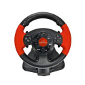 xlyne EG103 Gaming Controller Black, Red Steering wheel Digital PC, Playstation 2, Playstation 3