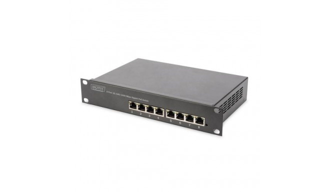 Digitus 8 Port Gigabit PoE Switch, 10 Inch, Unmanaged