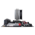 Thermaltake Contac 9 Processor Cooler 9.2 cm Aluminium, Black